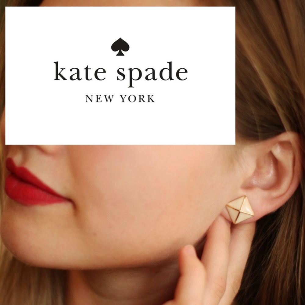 Kate Spade Locked In Pyramid Stud Earrings